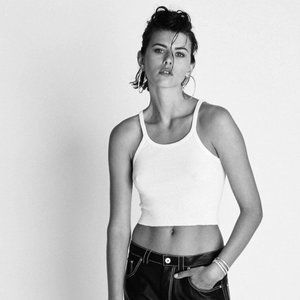 NWOT: Eterne White Cropped Rib Tank